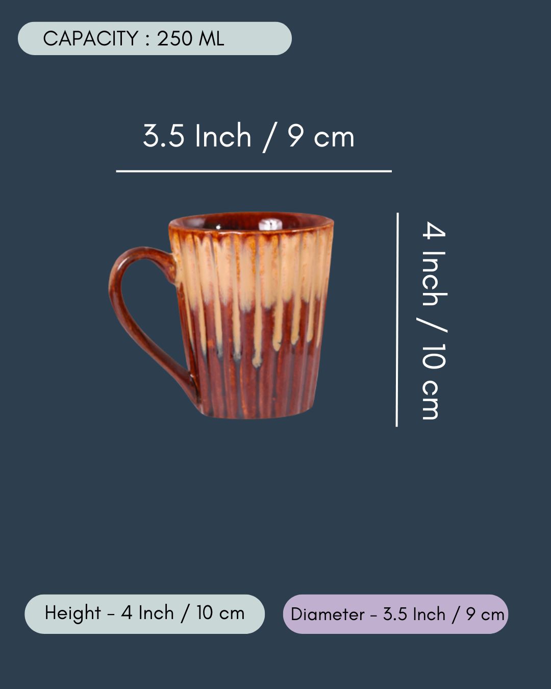 Shaded Brown Coffee Mug