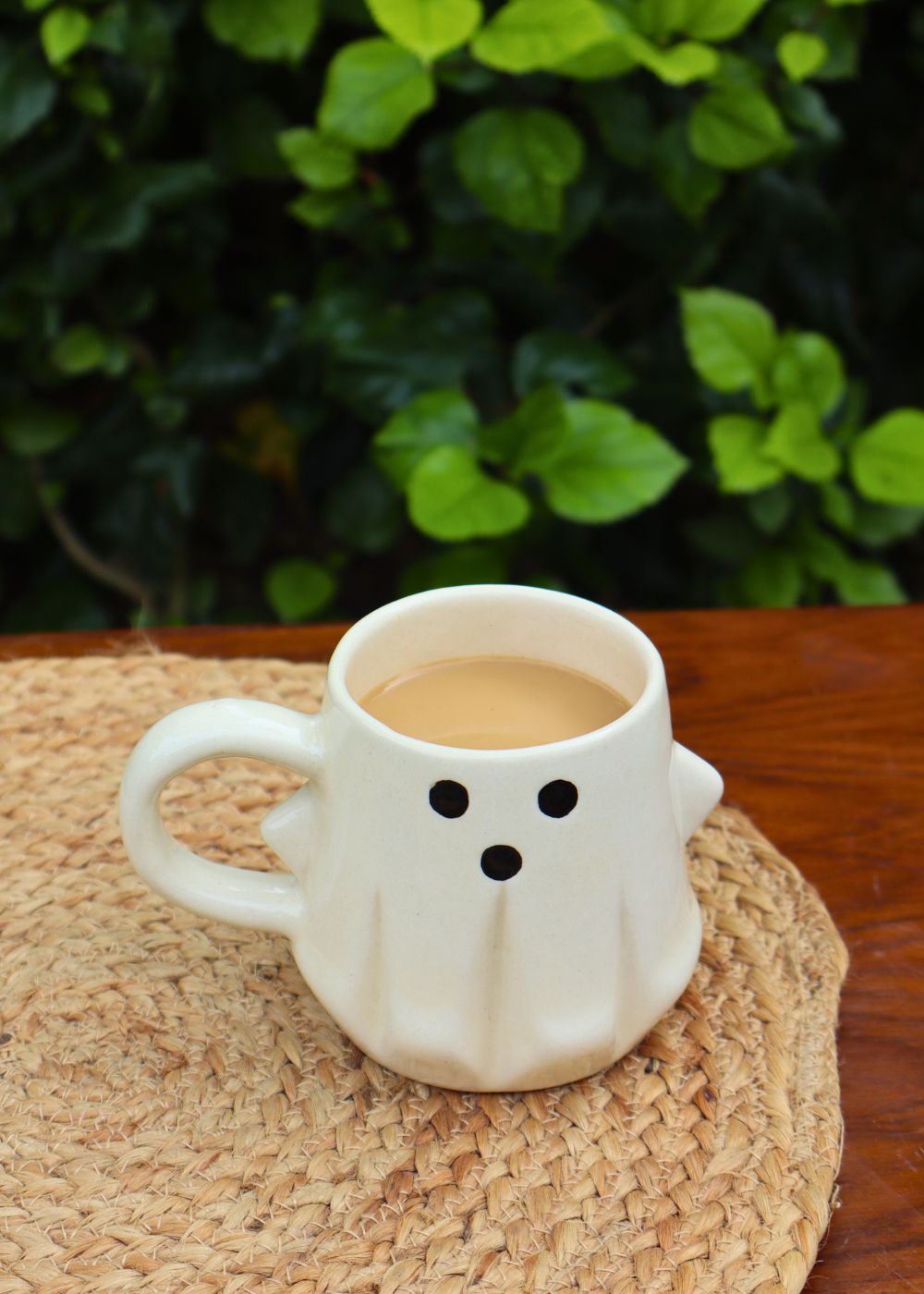 handmade spooky ghost mug