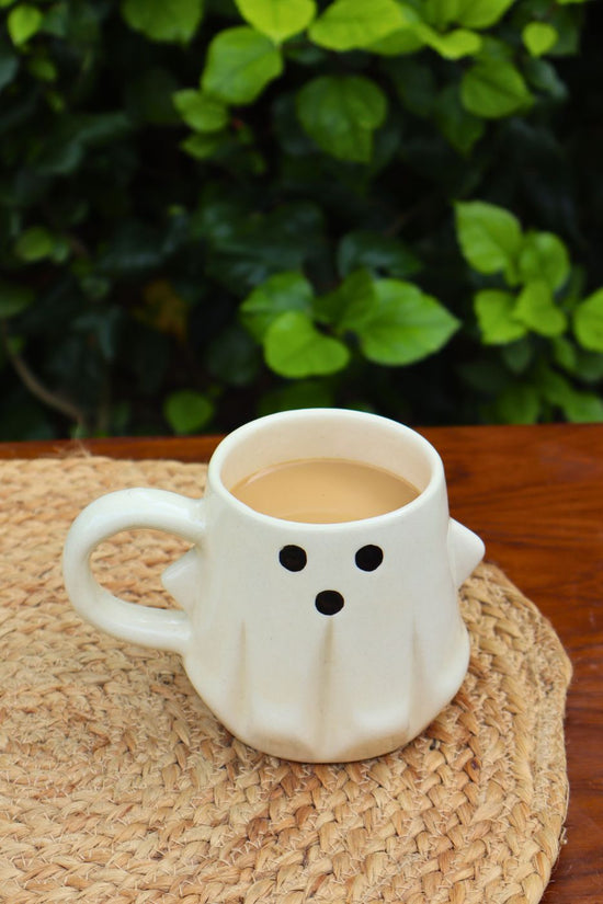 handmade spooky ghost mug