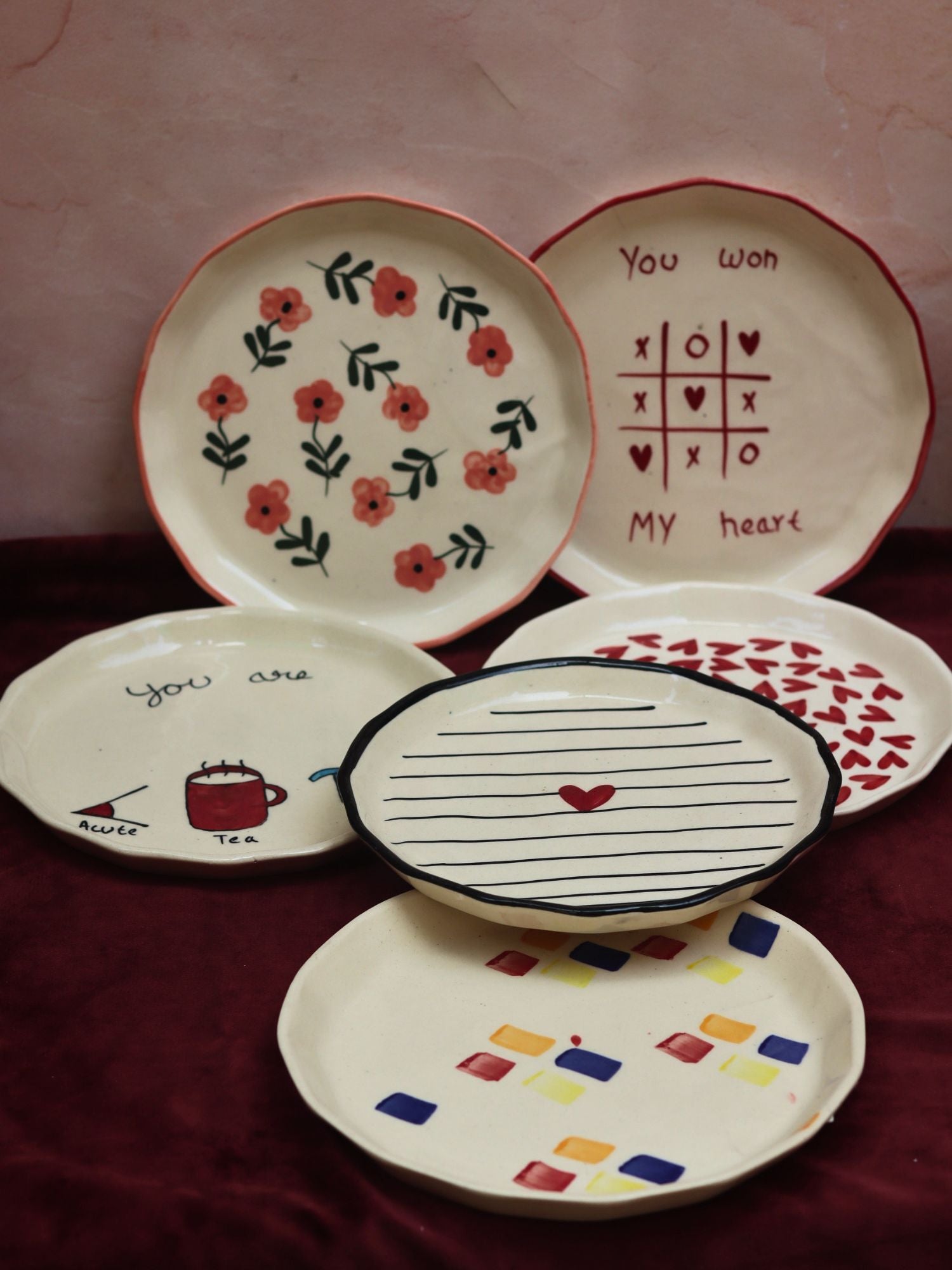 Set of 6 Little Bites snack Plates (for the price of 5)