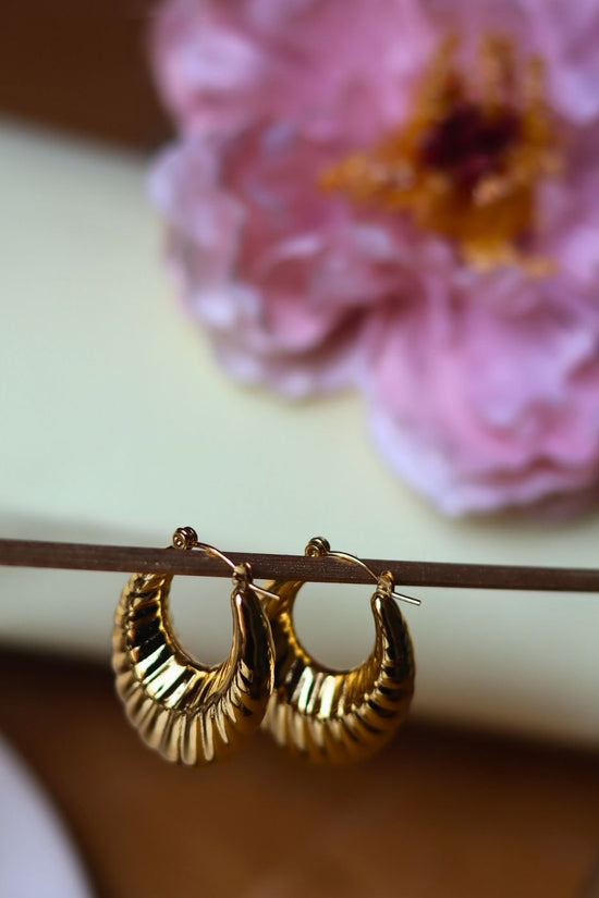 Shell Drop Hoops handmade with premium quality material