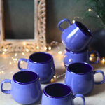Serveware blue ceramic coffee mugs set of 6 
