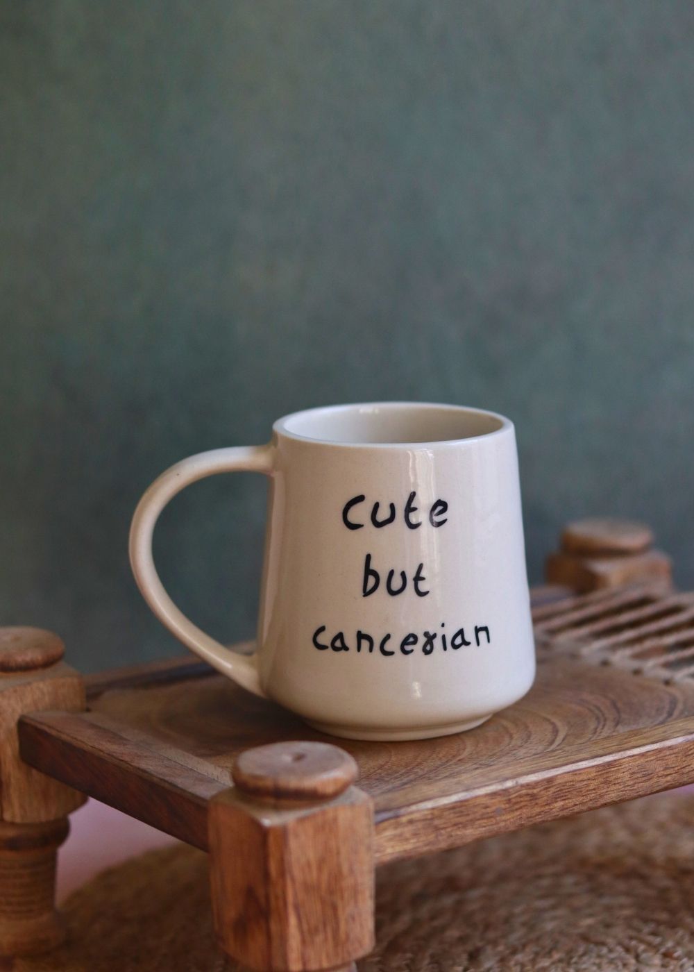 cute but cancerian mug made by ceramic