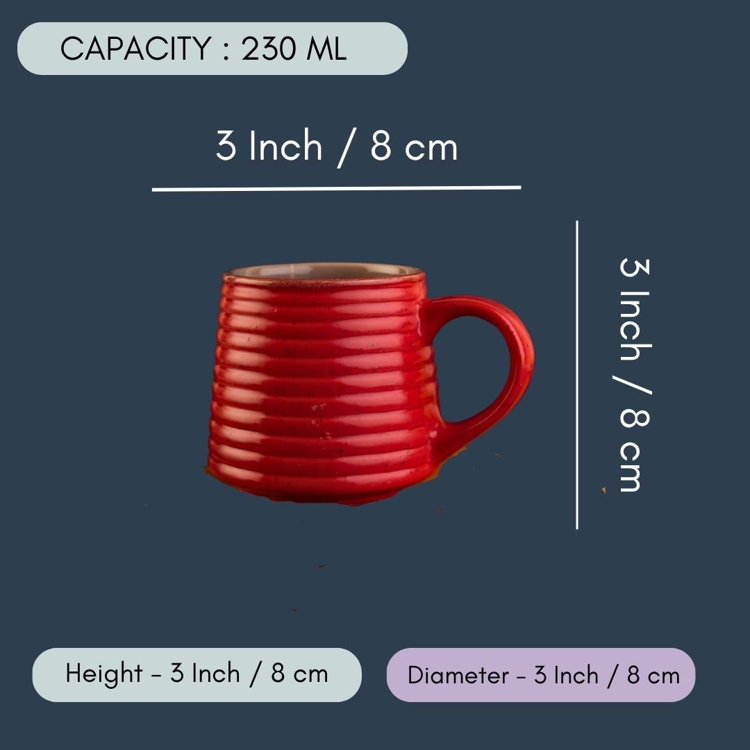 Hot Red Mug in a Gift Box