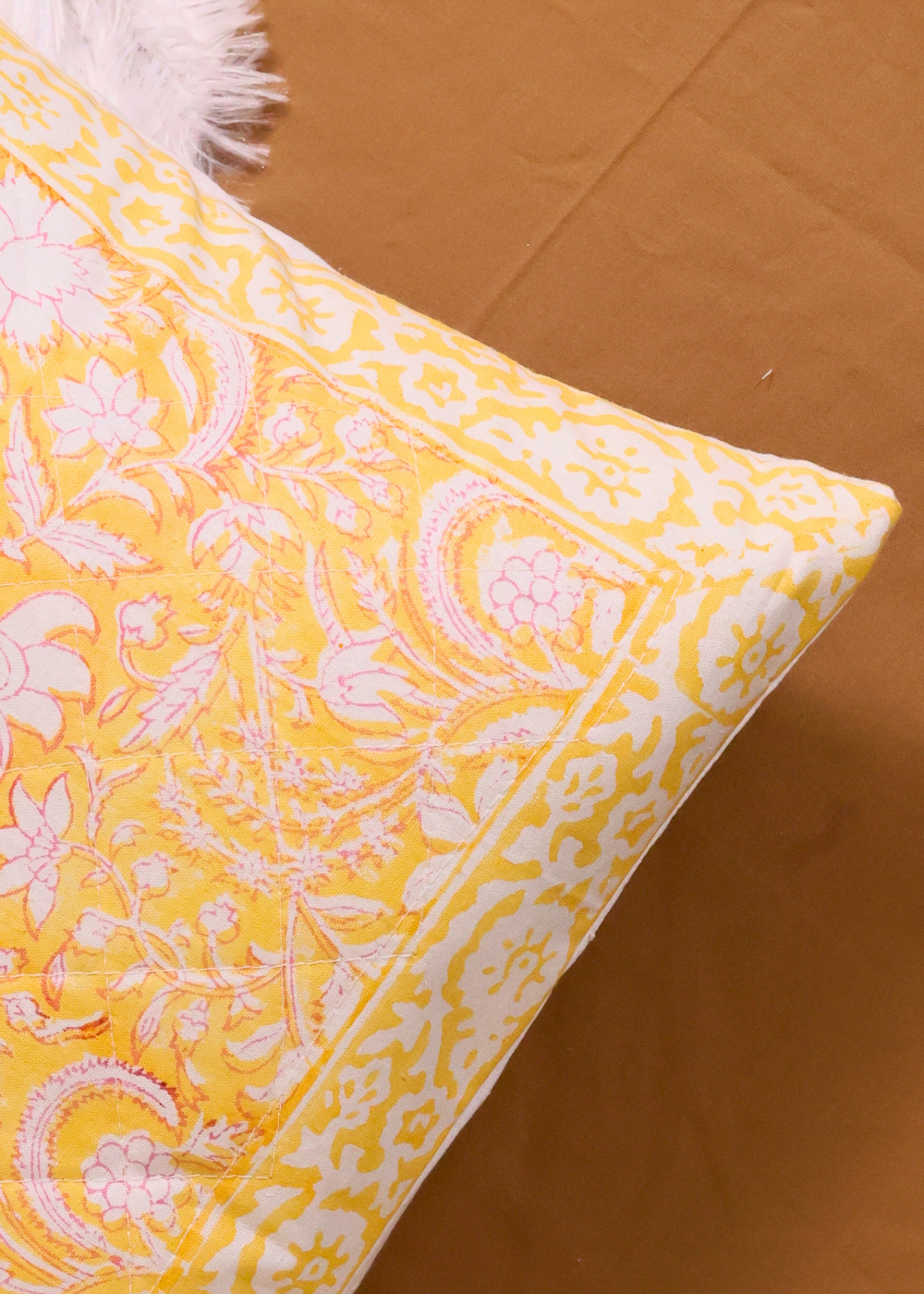 Vibrant yellow color cushion covers