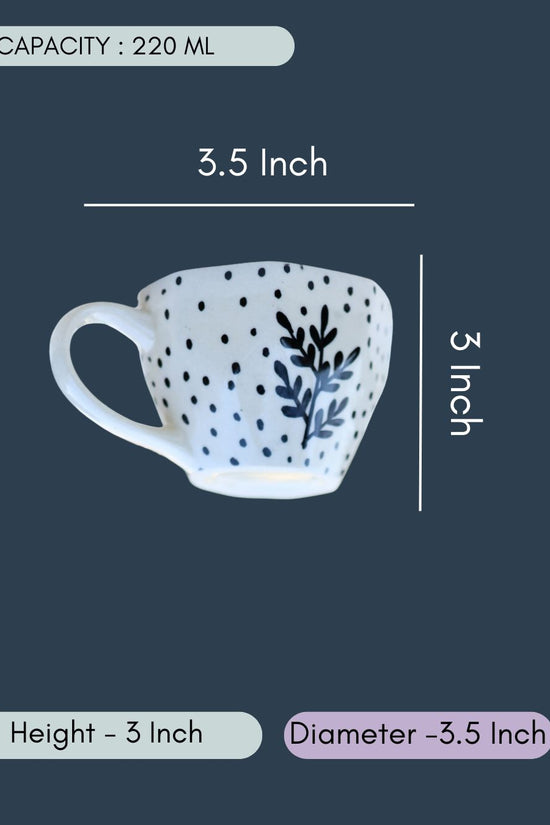 Black Fall Leaf Mug