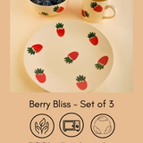berry bliss set of 3 handmade in india 