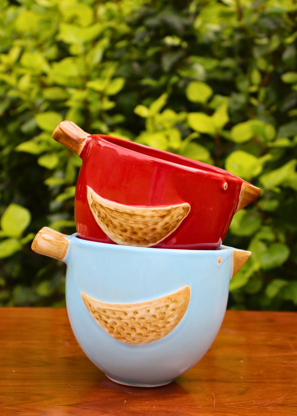 bird bowls made by ceramic 