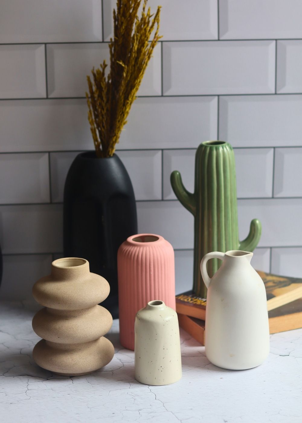 Handmade mismatch vases