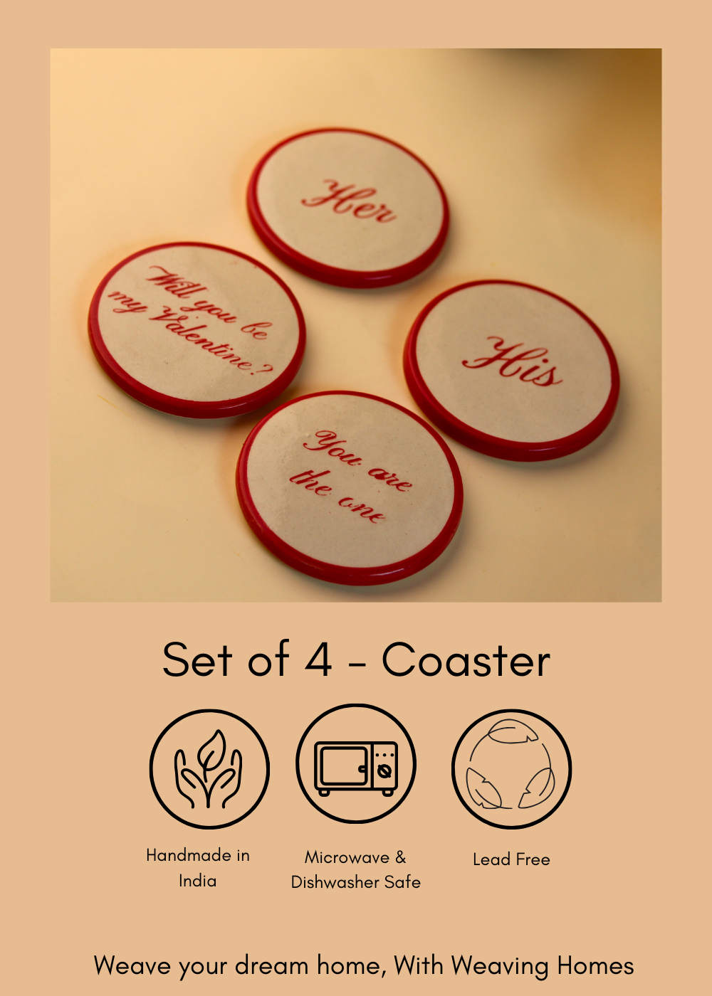 set of coasters handmade in india 