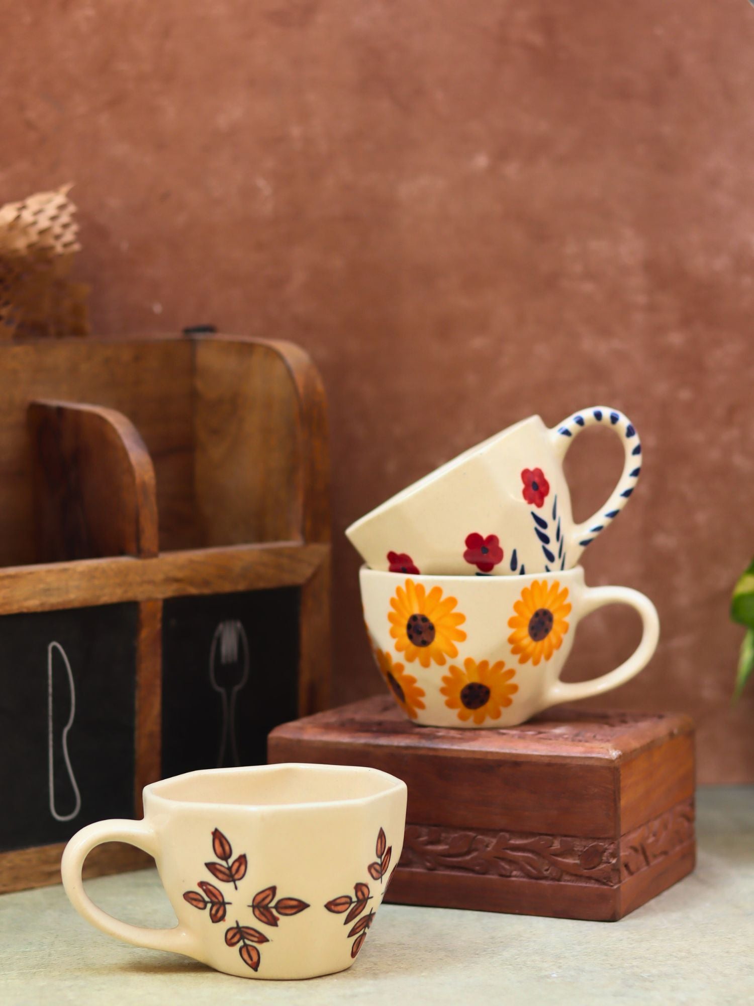 Set of 3 - Pastel Morning Mugs