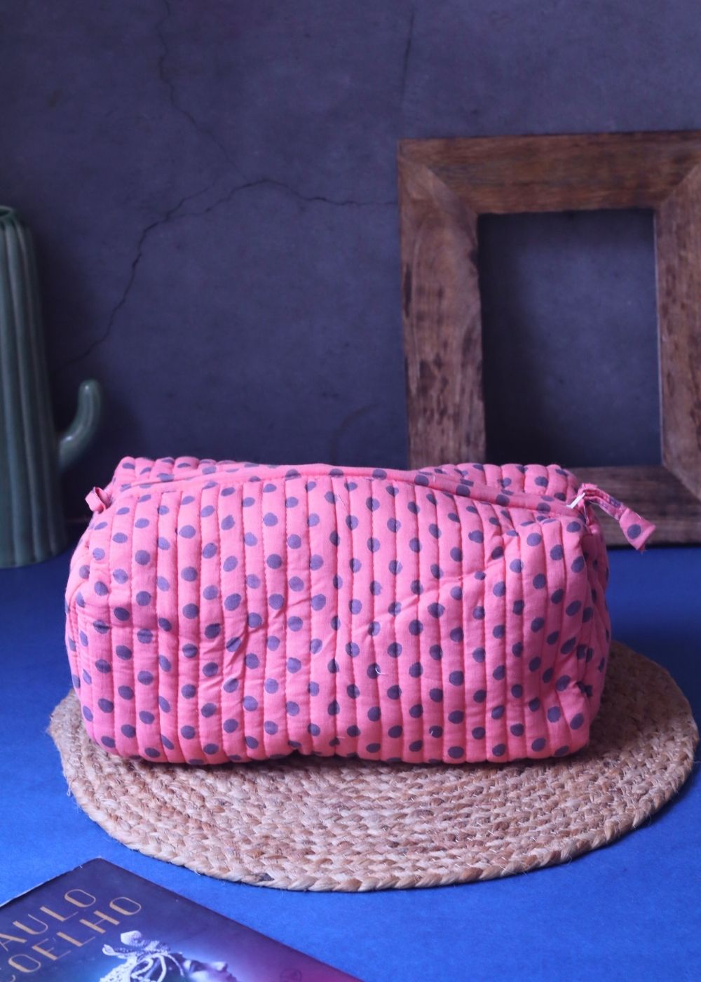 Polka Essential Toiletry Bag - Large made by cotton