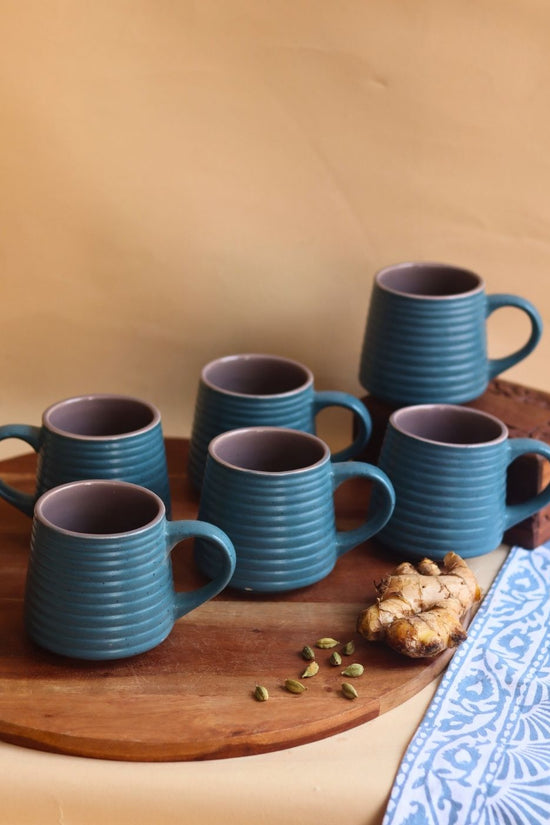 Mesmerising Blue Coffee Mug - Set of 6 wth premium quality material