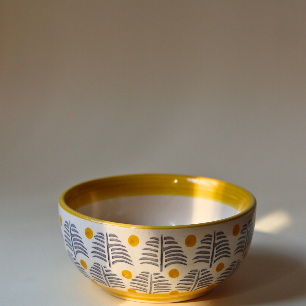 Handmade ceramic forest fetish bowl
