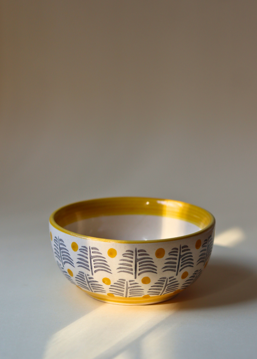 Handmade ceramic forest fetish bowl