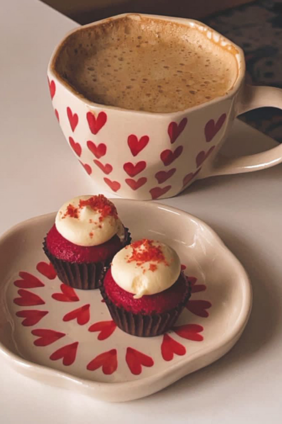 Heart Mug & All Heart Dessert Plate