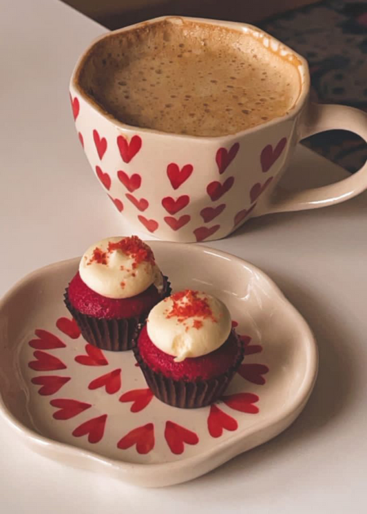 Heart Mug & All Heart Dessert Plate