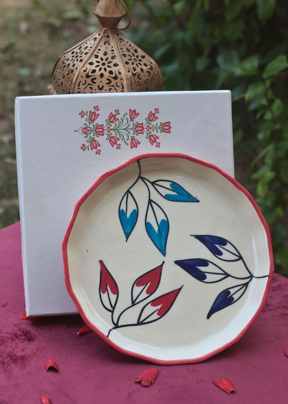 Handmade Petal Plate in a Gift Box