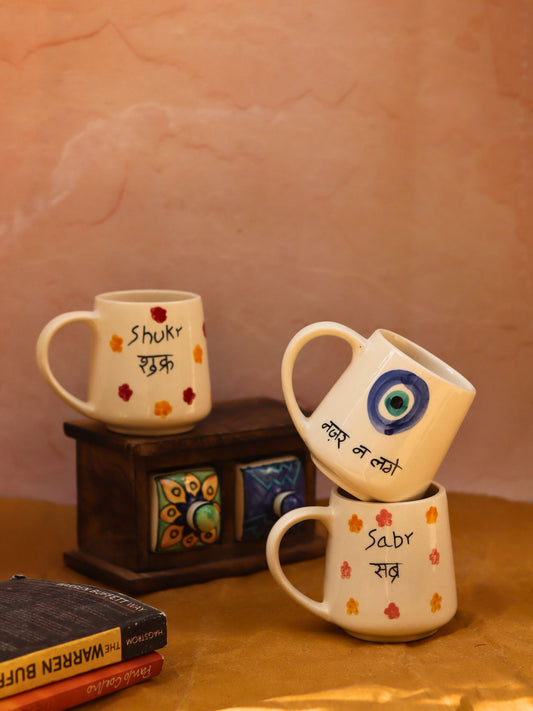 Lead free Set of 3 - Captioned mugs combo