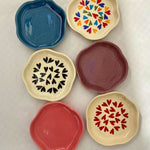 Set of 6 Heart & Neutral Dessert Plate (for the price of 5) with premium quality material