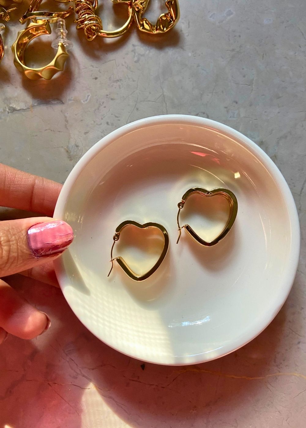 Anti tarnish SweetHeart Earrings