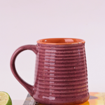 handmade lavender coffee mug made by ceramic 