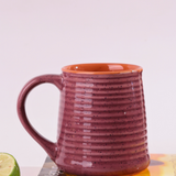 handmade lavender coffee mug made by ceramic 