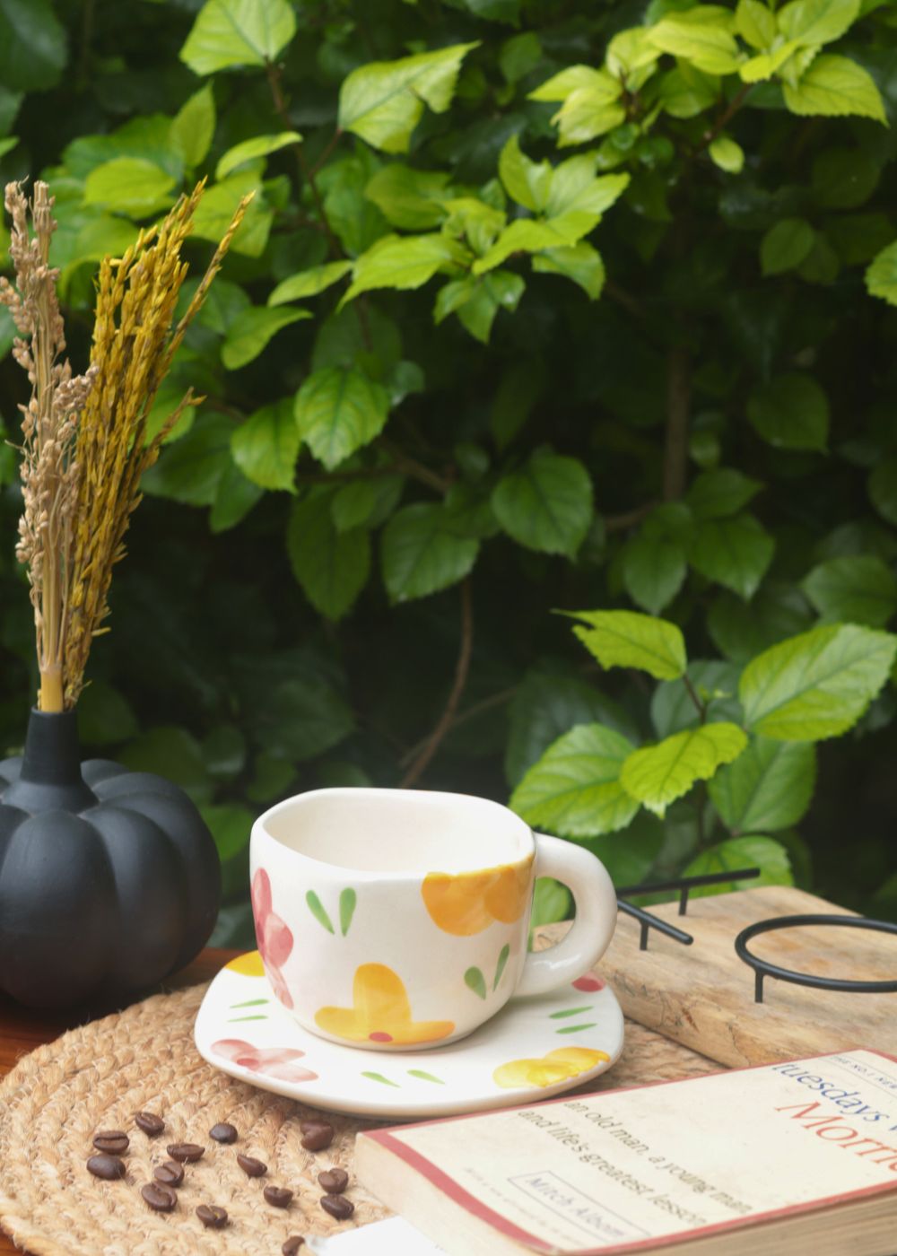 handmade  Floral Bloom Cup & Saucer