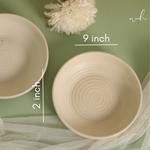 Serveware handmade ceramic pasta plates height & breadth