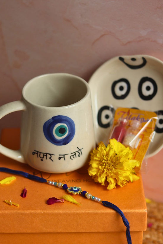 evil eye rakhi gift box handmade in india 