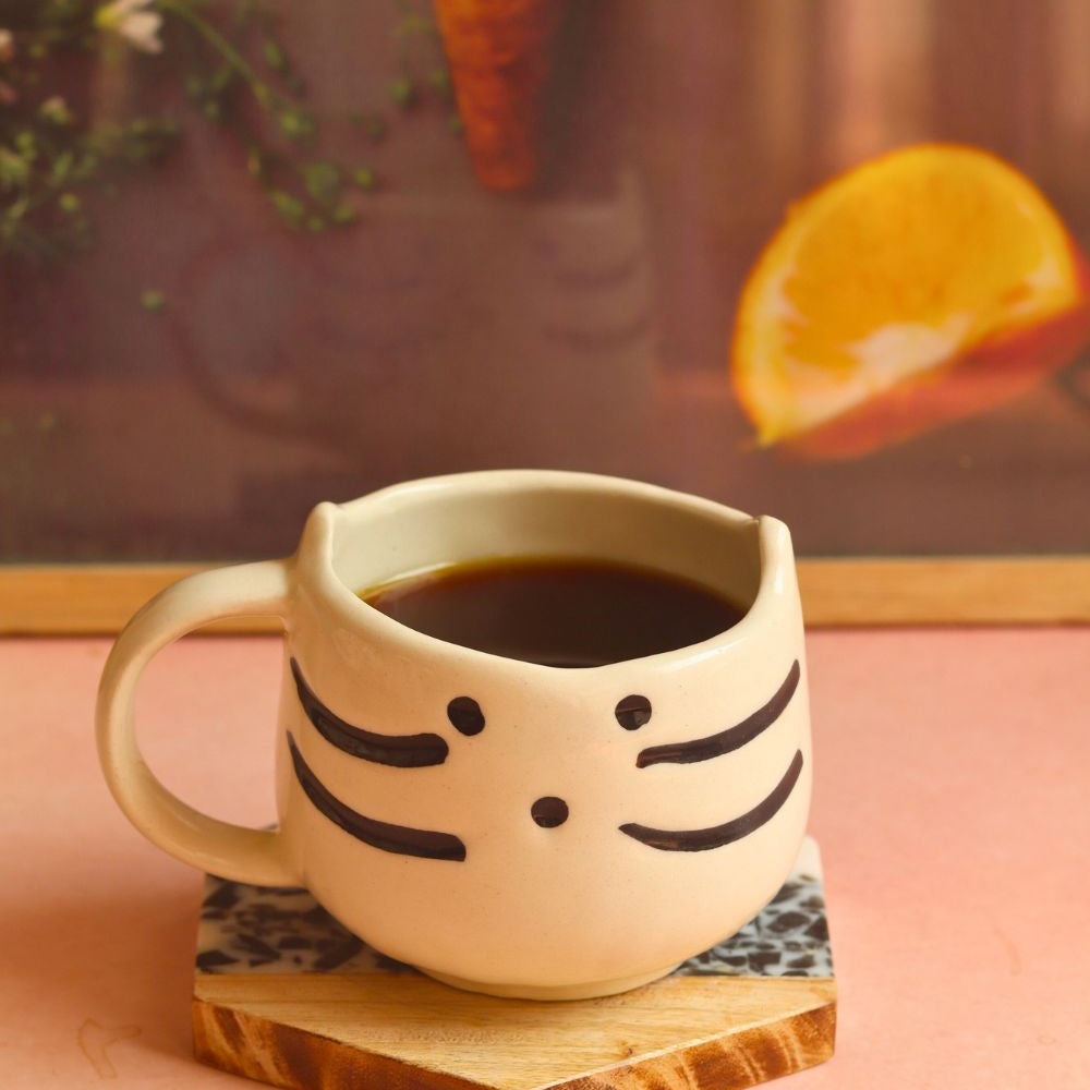 handmade kitty mug