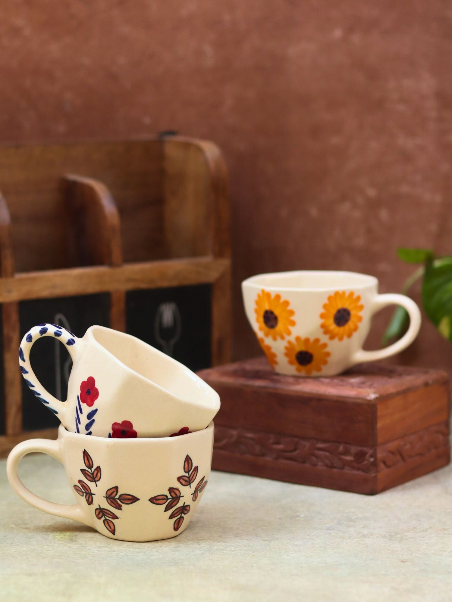 Set of 3 - Pastel Morning Mugs