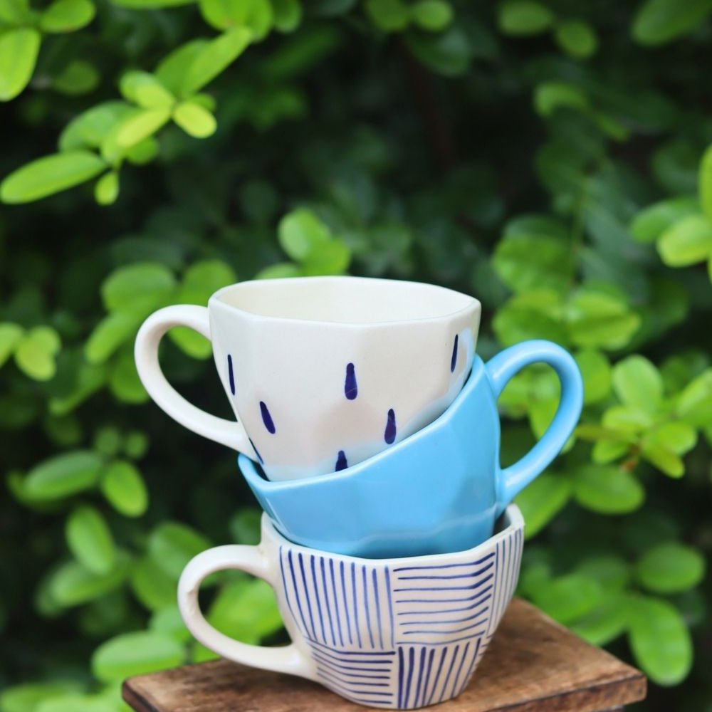 handmade Set of 3 - Sip & Savor Mugs Combo