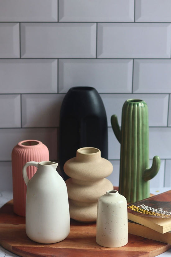 mismatch vases made by ceramic 
