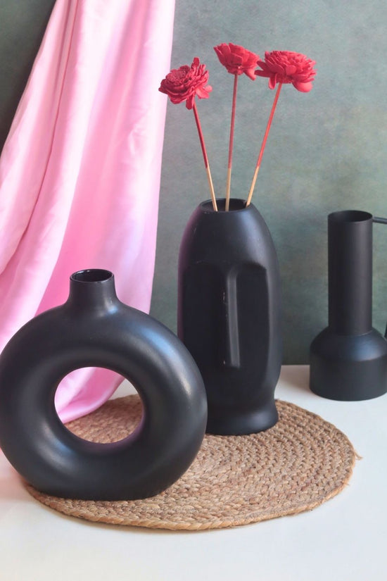 Set of 3 - Nightfall Elegance Vases