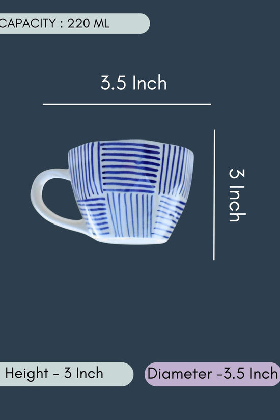 Blue All Lines Mug