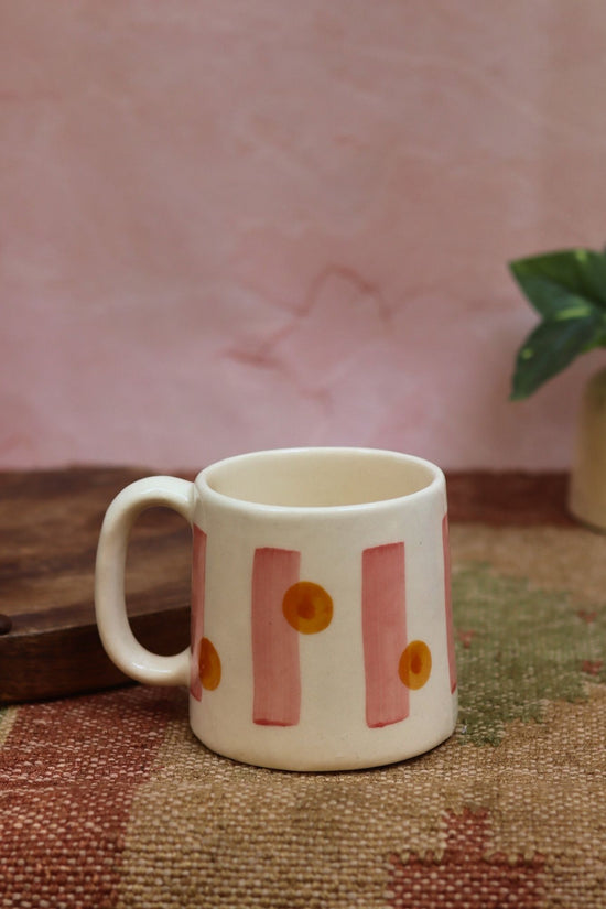 handmade Stripes and Dot Mug