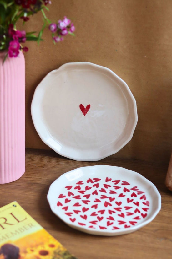 Handmade Heart & All Heart Snack Plate