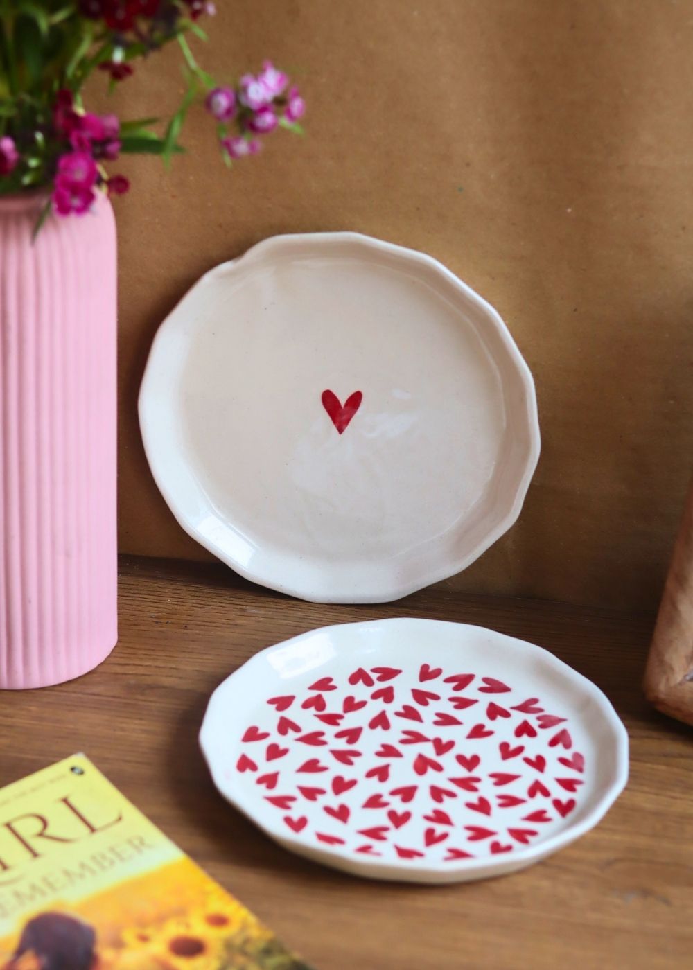 Handmade Heart & All Heart Snack Plate
