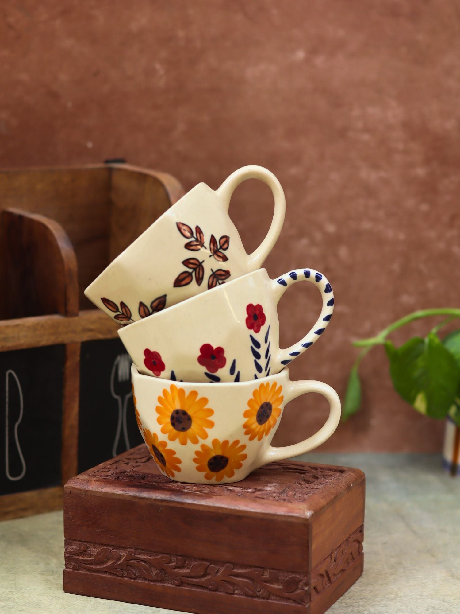 Set of 3 - Pastel Morning Mugs