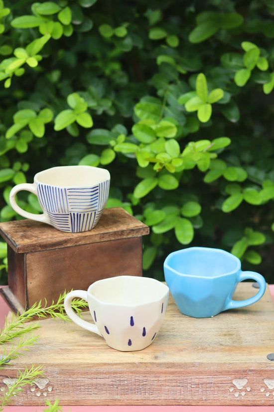 Set of 3 - Sip & Savor Mugs Combo made by ceramic