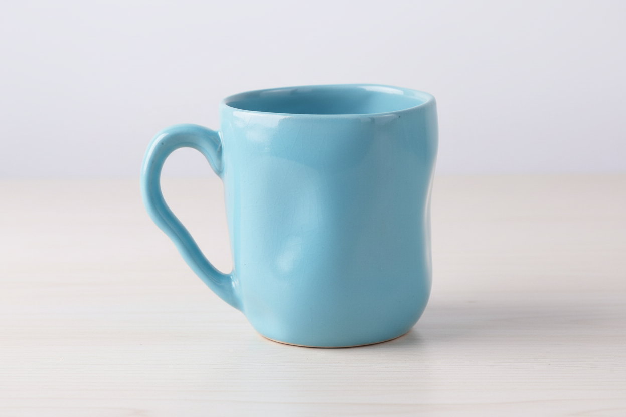 Turquoise Wavy Mug