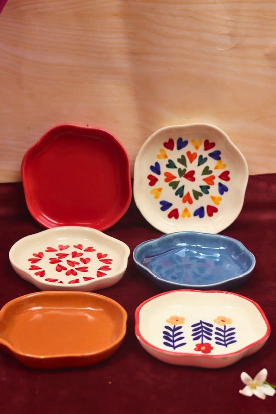 handmade Set of 6 Best Selling Dessert Plates (For the Price of 5)