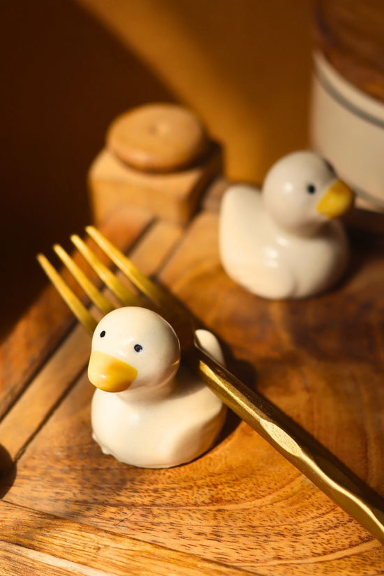 Duck Spoon Rest - set of 2 handmade in india