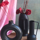 Set of 3 - Nightfall Elegance Vases