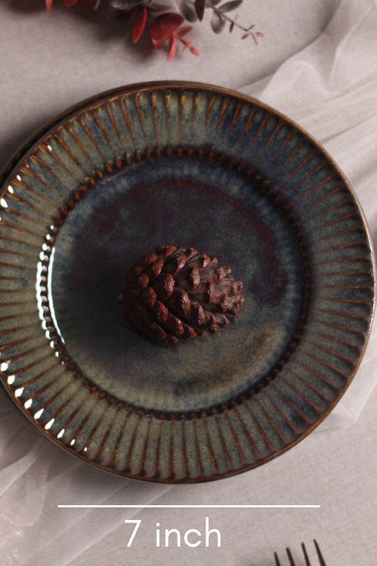 Olive spiky snack plate breadth 