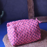 Handmade Polka Essential Toiletry Bag - Medium