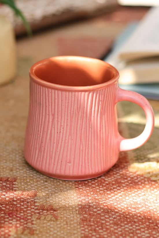 Pink Etching Chai Cup
