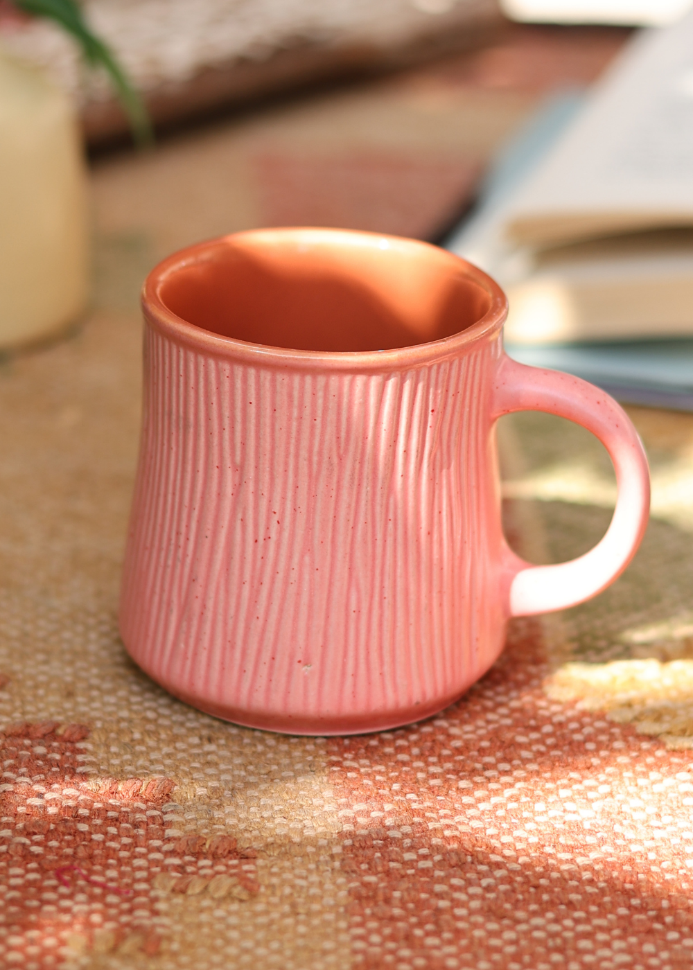 Pink Etching Chai Cup