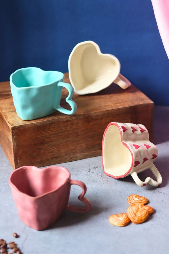 Set of 4 - Sweetheart Mugs with premium quality material